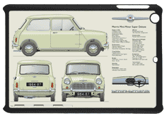 Morris Mini-Minor Super Deluxe 1964-67 Small Tablet Covers